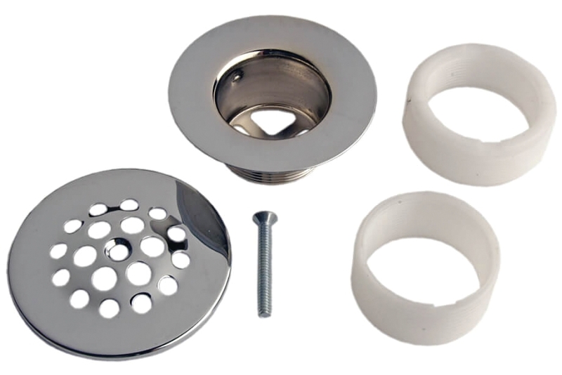 TUB DRAIN STRAINER CHROME     