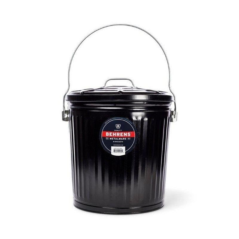 [5016522] ASH BCKT 7.5G W/LOCK LID BLACK