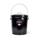 ASH BCKT 7.5G W/LOCK LID BLACK