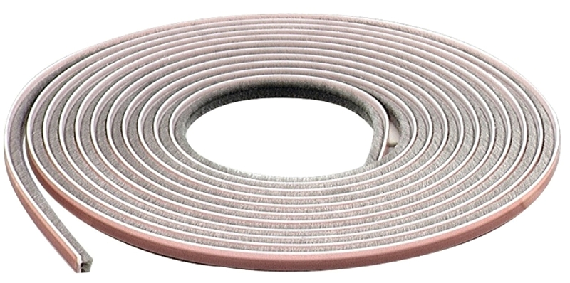 WEATHERSTRIP EPDM ADH 17FT GRY