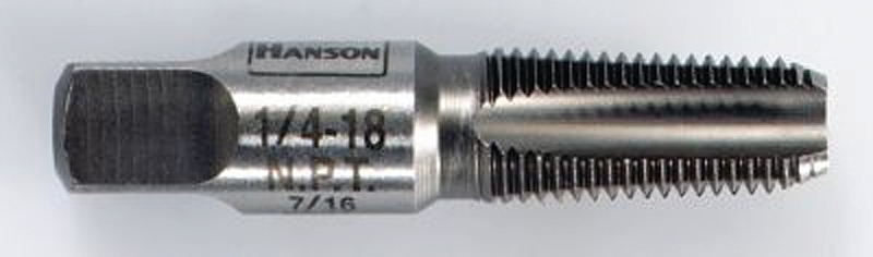 TAP PIPE TAPER 1/4IN-18NPT HCS