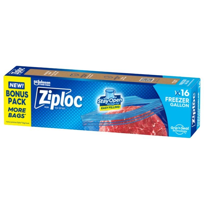 BAG FREEZER ZIPLOC 1 GAL      