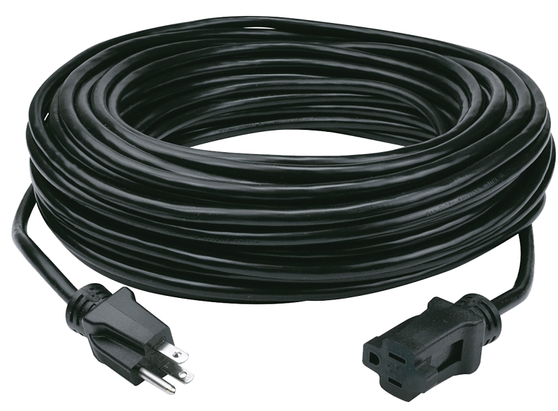 CORD EXTN BLK 14/3 SJTOW 100FT