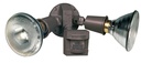 Bronze 2-Light Motion Sensor Incandescent Floodlight