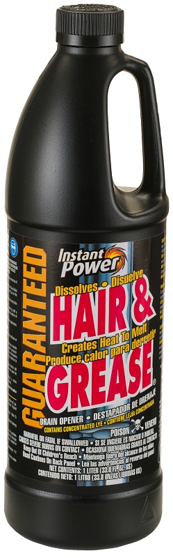 REMOVER DRAIN HAIR/GREASE 1LTR