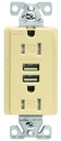 RECEPTACLE USB CHARGE IVORY   