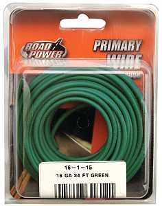 WIRE PRIM GRN 24FT CD 16GA    