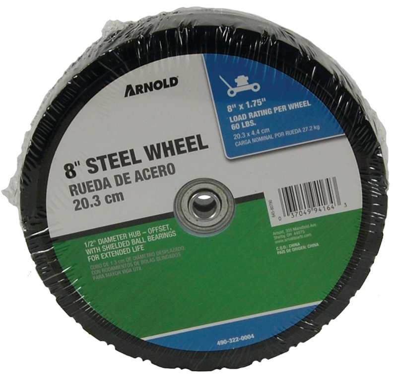 [4511911] MOWER WHEEL STEEL HUB 8X1.75IN