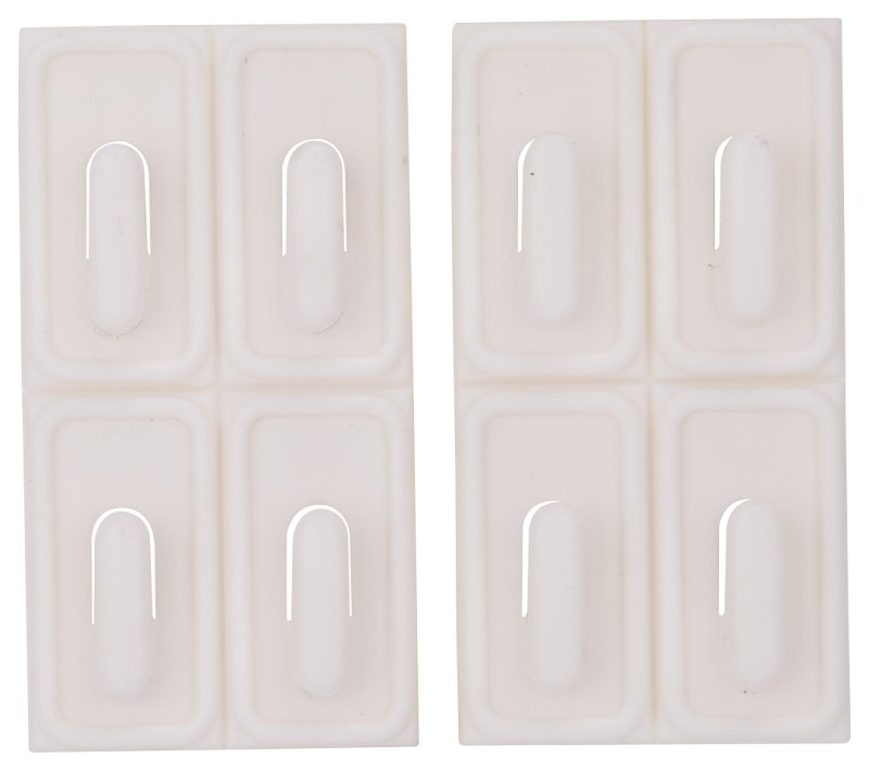 MINI HOOK PLASTIC ADH WHITE   