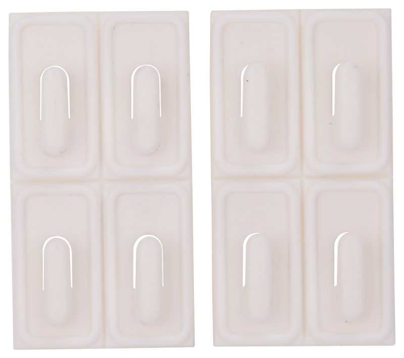 MINI HOOK PLASTIC ADH WHITE   