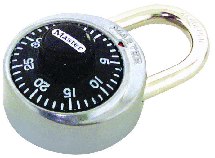 PADLCK CMB SS BLK VRTCLR 3/4IN