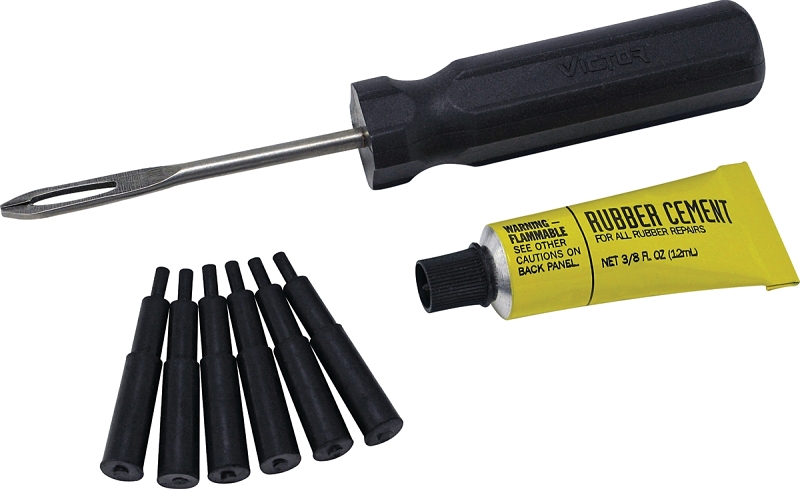 TIRE KIT/PLUG TUBELESS BLACK  