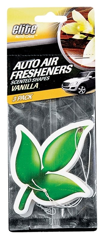 Vanilla Air Fresheners 3-Pack Shape Design