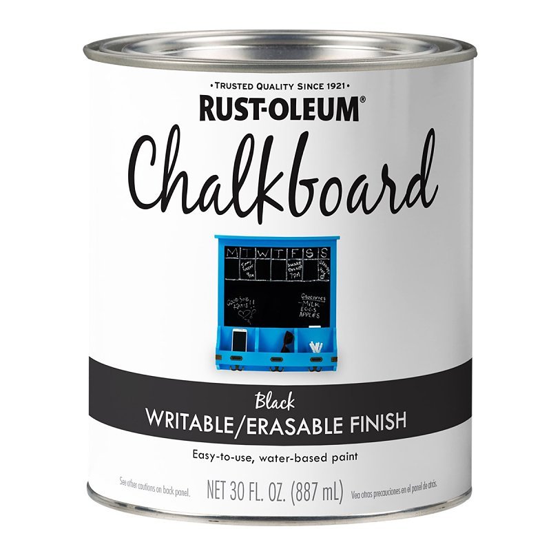 Black Chalkboard Paint Latex Interior Quart