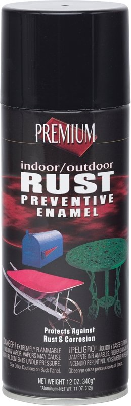 Black Rust Prevention Spray Paint