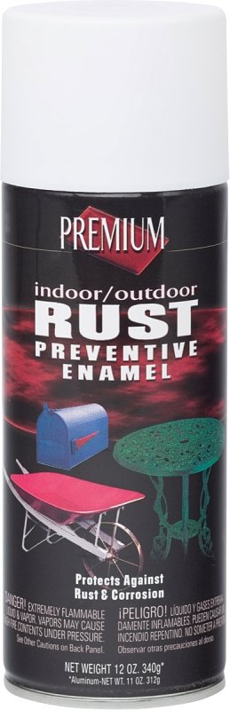 Rust Prevention Spray Paint - Satin White Finish