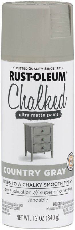 PAINT SPRAY CHALK COUNTRY GRAY
