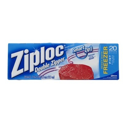 BAG FREEZER ZIPLOC 1 PINT     