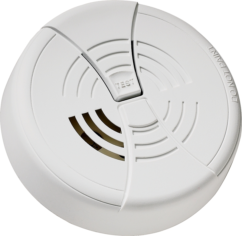 ALARM SMOKE DC ION 9V TEST WHT