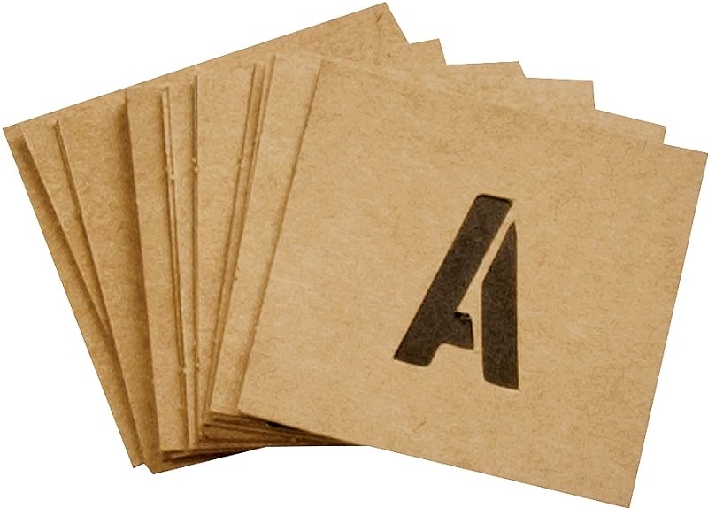 [6302475] STENCIL NUMBER/LETTER 1IN KIT 