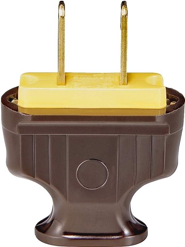 BROWN FLAT HANDLE 2-WIRE PLUG 