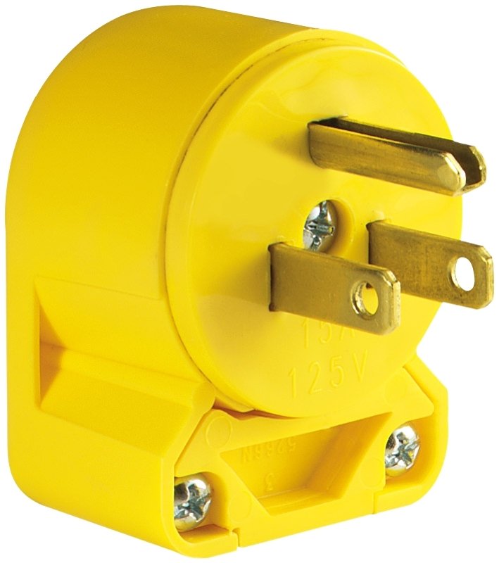 [6088462] VNYL ANGLE PLUG15A 15A 125V   