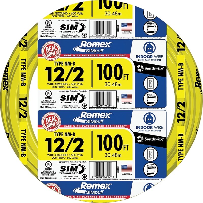 [8970469] WIRE BUILD 12/2NM WGX100FT 20A