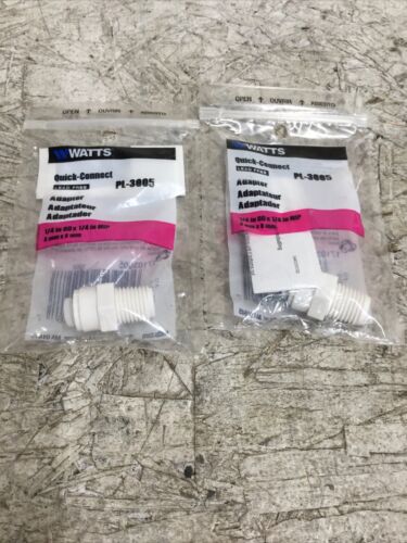 Push Fit Plumbing Adapter 1/4" OD to 1/4" Male Pipe Thread