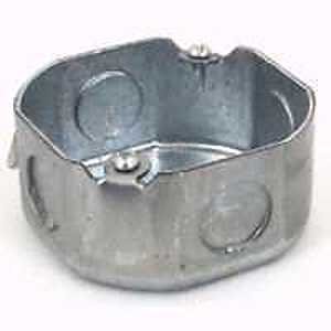 BOX OCTAGON STEEL 3.5IN 11.8CU