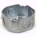 BOX OCTAGON STEEL 3.5IN 11.8CU