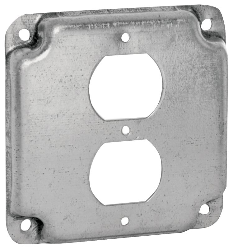 COVER BOX SQ STL DUP RECPT 4IN
