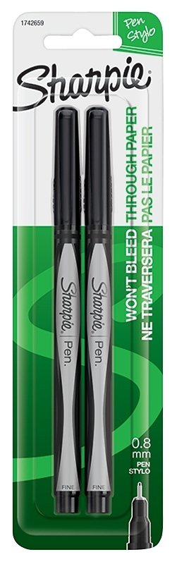 PEN FINE POINT TIP BLACK 0.3MM