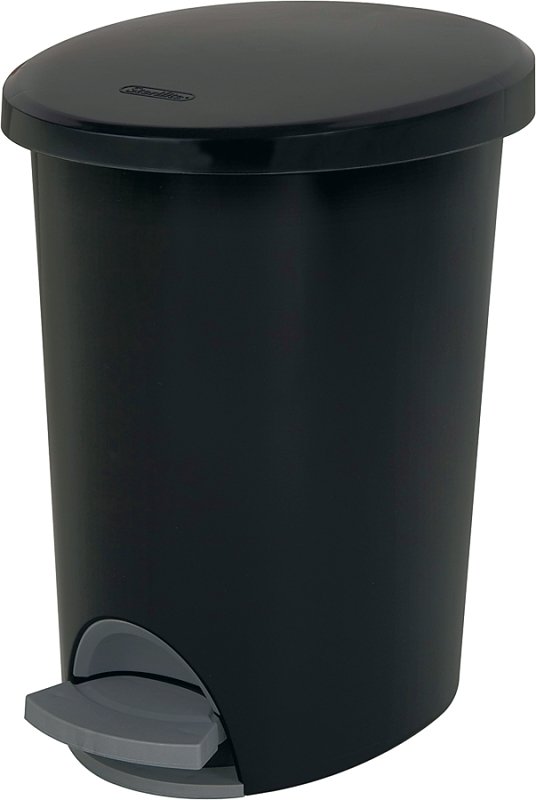 [7981731] WASTEBASKET STEP-ON BLK 2.6G  