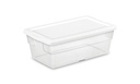 BOX STORAGE WHITE 6 QT        