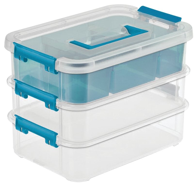 [4386843] TRAY ORGNZR STACK/CARRY 3 CLR 