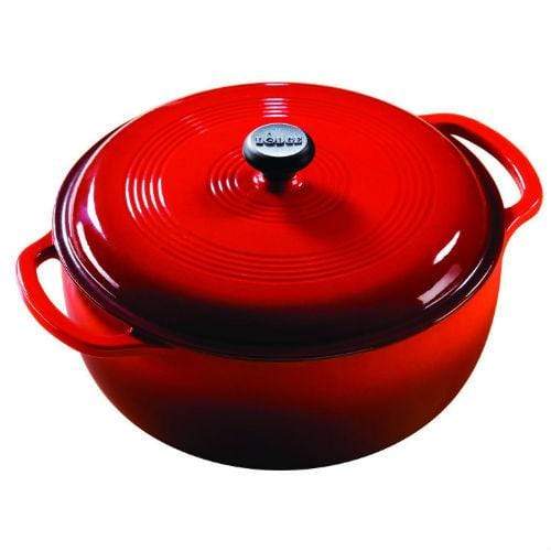 DUTCH OVEN CAST IRON RED 6 QT 