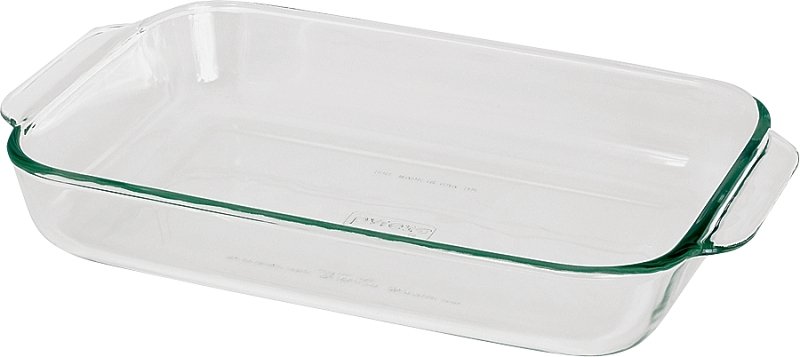 BAKE DISH GLASS RECTANGLE 3QT 