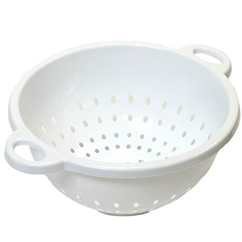 [92007] White Kitchen Colander Strainer Bowl