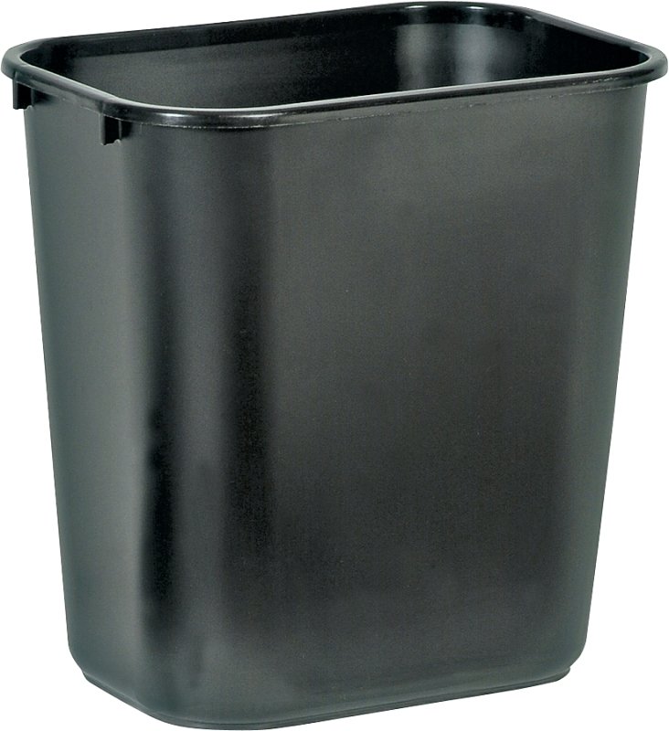 [6755219] 28-1/8QT BLACK WASTBASKET     