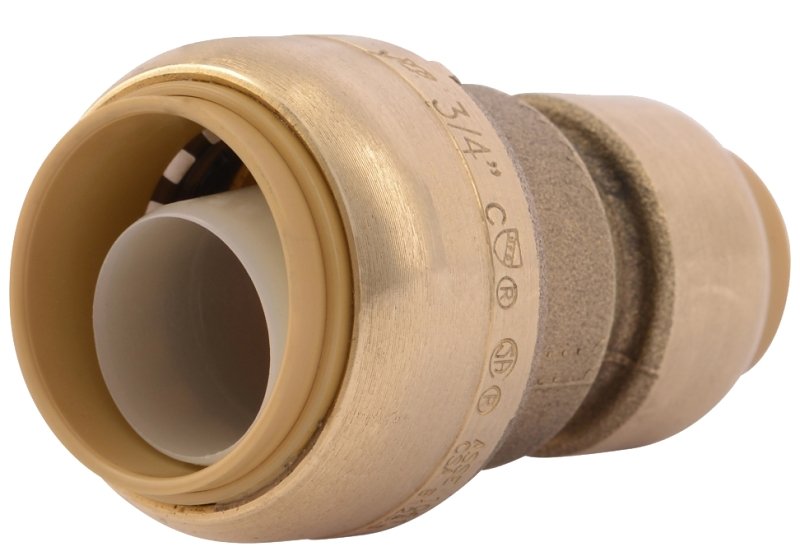 Push-Fit Step-Down Coupling 1/2" x 3/4"