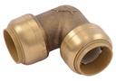 3/4 Inch Brass Push-Fit Elbow Fitting
