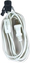 CORD LAMP SOCK/SWTCH 6FT WHITE