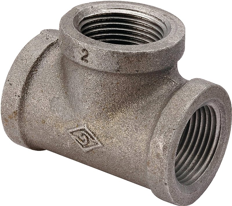 TEE BLK MALLEABLE PIPE 1/4    