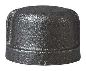 CAP BLACK MALLEABLE 3/4       