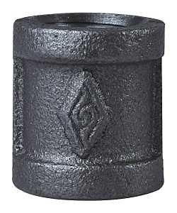 COUPLING BLACK MALLEABLE 1/2  
