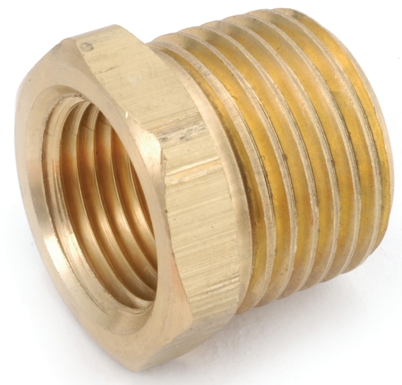 BUSHING HEX BRASS 1/4MX1/8F   