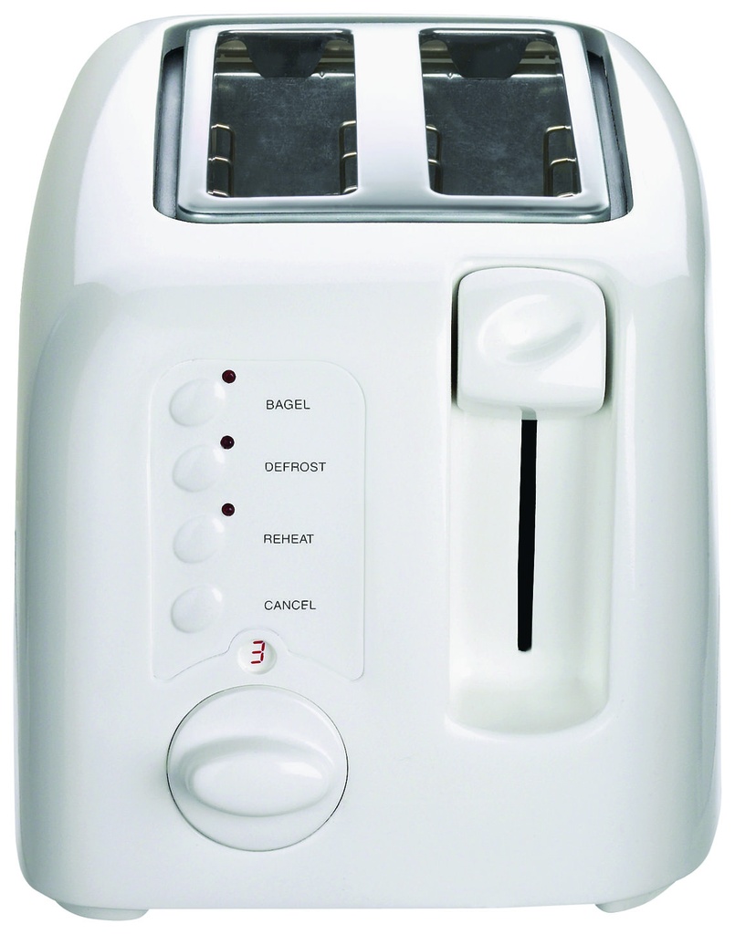 TOASTER COMPACT WHITE 2SL     