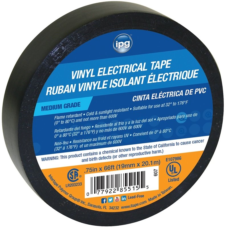 3/4X66FT PREM VINYL ELEC TAPE 