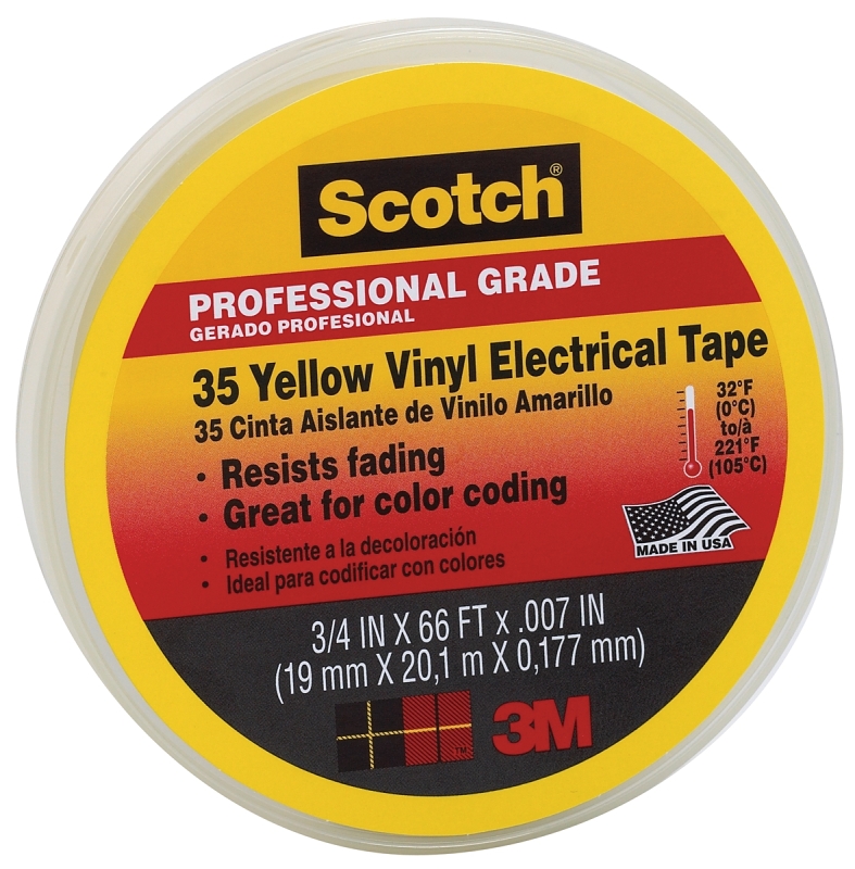 3/4 YELLOW ELECTRICAL TAPE    