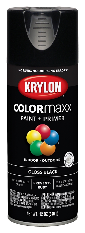 PAINT SPRY GLOSS BLACK 12OZ   